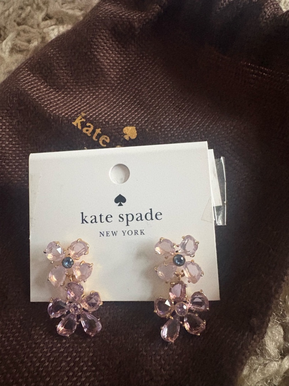 Kate Spade NY Paradise Double Drop Earrings w/dustbag